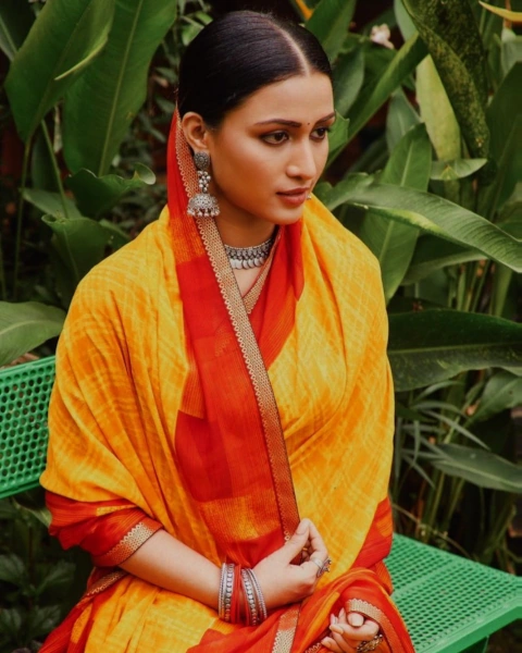 Aayushi Bhave Tilak Saree Image